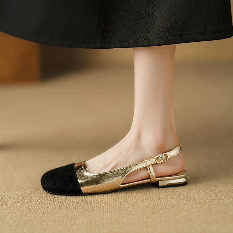 1.5 cm Italian-Style Genuine Leather Women's Versatile Outdoor Shoes - Fashionable and Comfortable Footwear