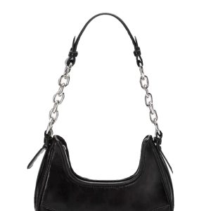 2023 Silver Underarm Bag for Women, Handheld Chain Baguette, Versatile High-End Shoulder Crossbody Bag