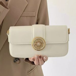 2023 Summer French Style Light Luxury Underarm Baguette Bag for Women, Exquisite High-Quality Shoulder Crossbody Purse