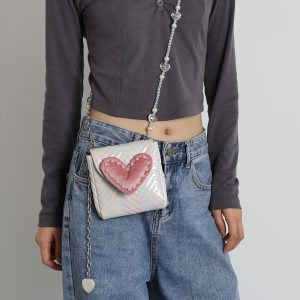 2023 Summer Mini Heart-Shaped Handbag for Women - Versatile Stylish Crossbody Phone & Coin Purse, Cute High-End Design