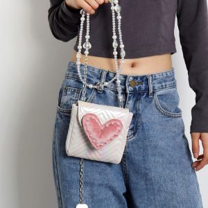 2023 Summer Mini Heart-Shaped Handbag for Women - Versatile Stylish Crossbody Phone & Coin Purse, Cute High-End Design