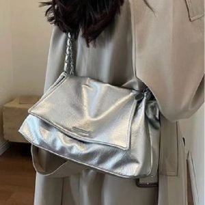 2023 Trendy Autumn Winter Chain Shoulder Crossbody Bag, Versatile Large Capacity Underarm Bag for Women