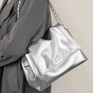 2023 Trendy Autumn Winter Chain Shoulder Crossbody Bag, Versatile Large Capacity Underarm Bag for Women