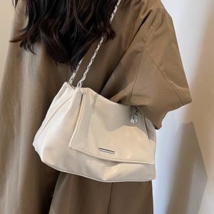 2023 Trendy Autumn Winter Chain Shoulder Crossbody Bag, Versatile Large Capacity Underarm Bag for Women