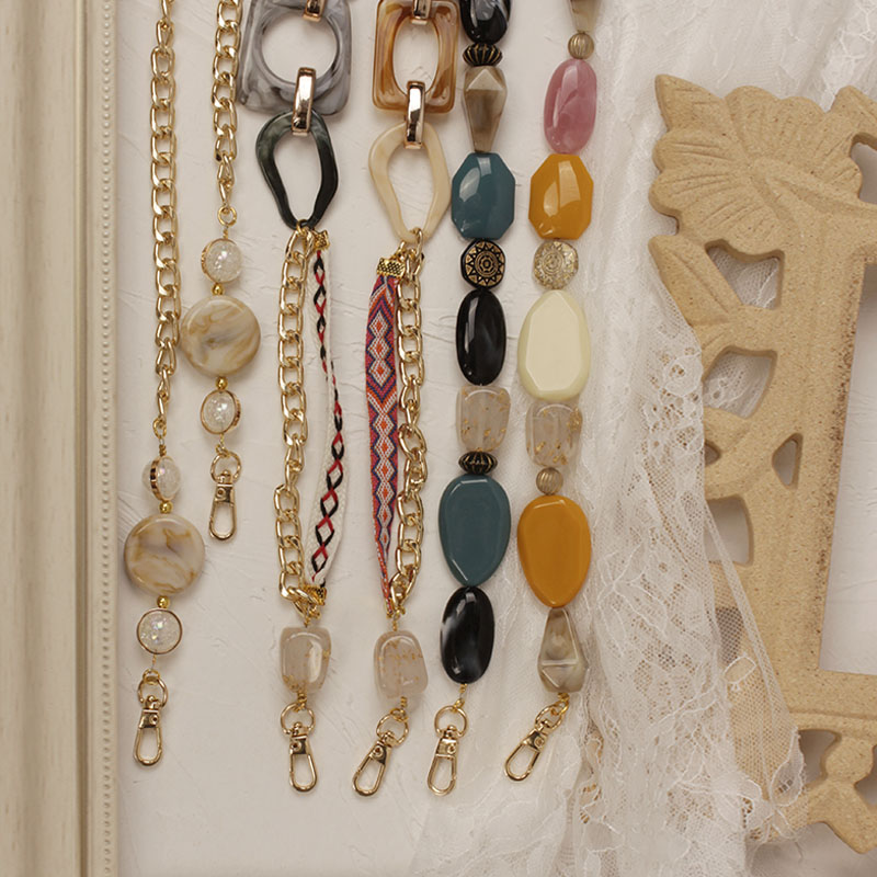 2023 Women's Bohemian Chain Shoulder Strap - DIY Crossbody Handheld Resin Bag Strap - Universal Fit for Fashionable Styles