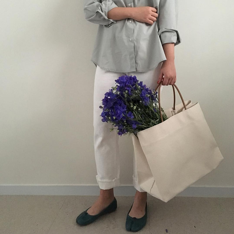 2024 Minimalist Large Capacity Shoulder Canvas Tote Bag - Dongdaemun Style Women's Shopping Bag