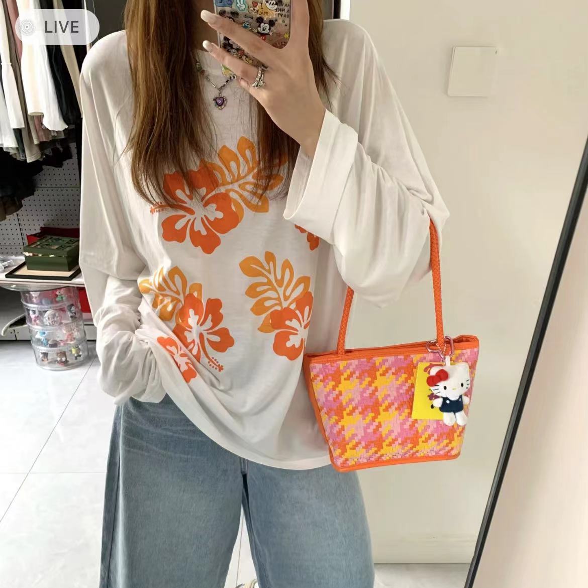 2025 Color-Block Spliced Woven Tote Bag - Versatile Handheld & Shoulder Bag for Chic Casual Style