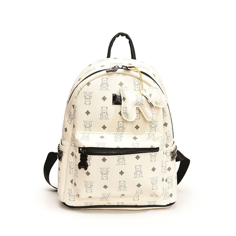 2025 New Women's Mini Backpack - Double Shoulder Design, Versatile Small Bag with Cute Maiduo Bear Print 2025 New Women's Mini Backpack - Double Shoulder Design, Versatile Small Bag with Cute Maiduo Bear Print