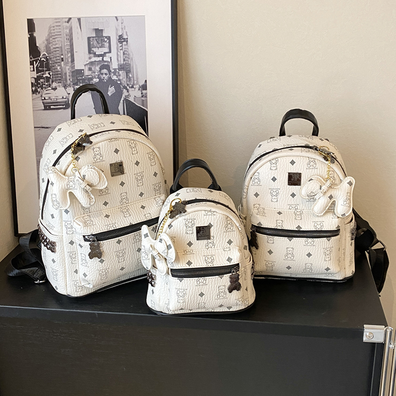2025 New Women's Mini Backpack - Double Shoulder Design, Versatile Small Bag with Cute Maiduo Bear Print 2025 New Women's Mini Backpack - Double Shoulder Design, Versatile Small Bag with Cute Maiduo Bear Print