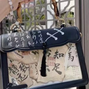 2025 Niche Ancient Style Handheld Pain Bag - Large Capacity Versatile Crossbody Commuter Shoulder Bag for Fashion Lovers