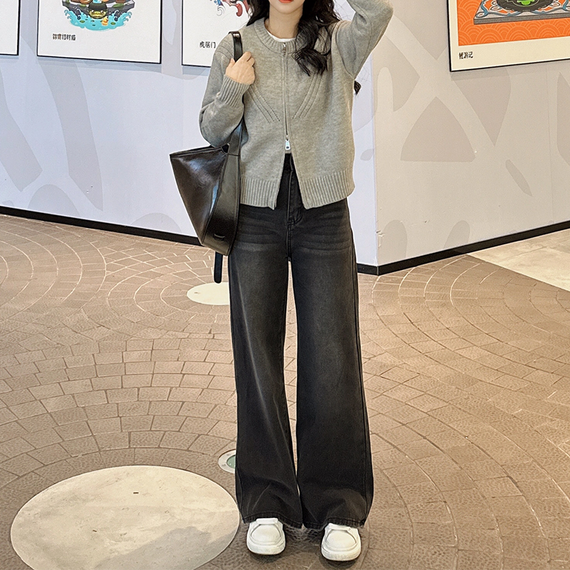 2025 Straight-Leg Jeans for Women, Narrow Wide-Leg Pants for Petite & Plus-Size, Slimming Loose Fit Fashion 2025 Straight-Leg Jeans for Women, Narrow Wide-Leg Pants for Petite & Plus-Size, Slimming Loose Fit Fashion