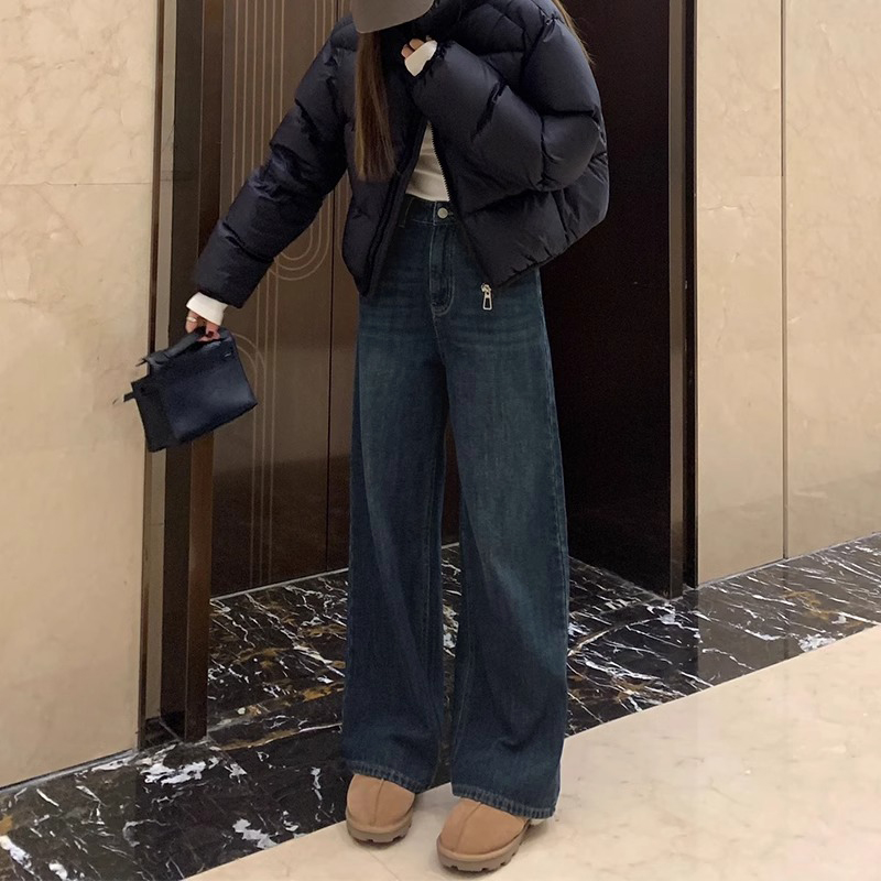 2025 Straight-Leg Jeans for Women, Narrow Wide-Leg Pants for Petite & Plus-Size, Slimming Loose Fit Fashion 2025 Straight-Leg Jeans for Women, Narrow Wide-Leg Pants for Petite & Plus-Size, Slimming Loose Fit Fashion