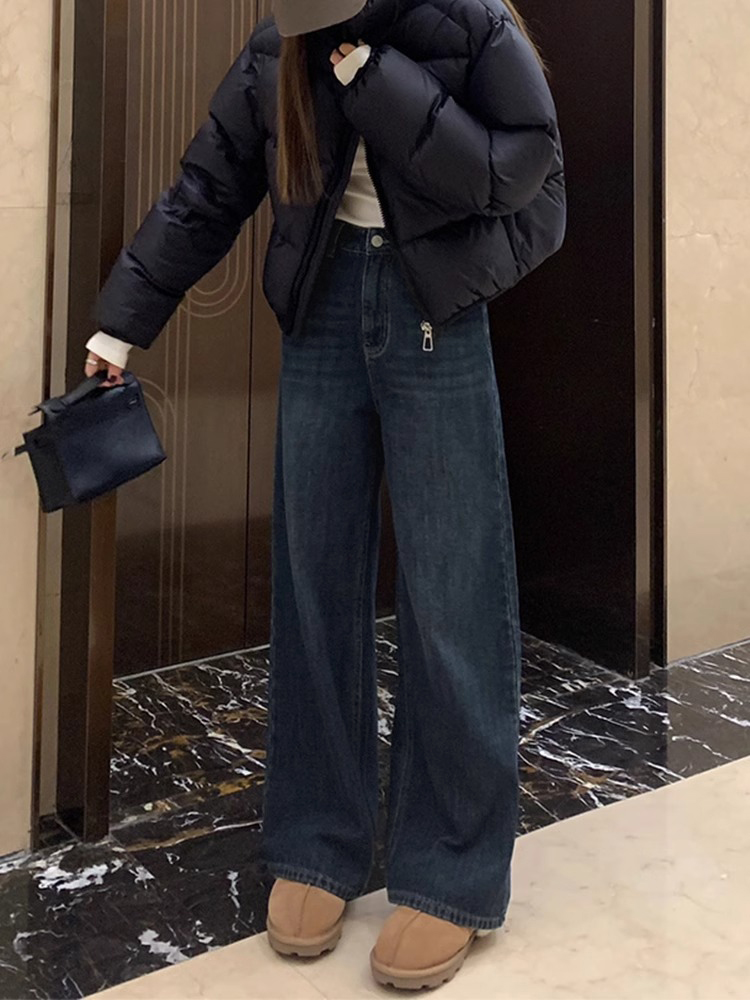 2025 Straight-Leg Jeans for Women, Narrow Wide-Leg Pants for Petite & Plus-Size, Slimming Loose Fit Fashion 2025 Straight-Leg Jeans for Women, Narrow Wide-Leg Pants for Petite & Plus-Size, Slimming Loose Fit Fashion