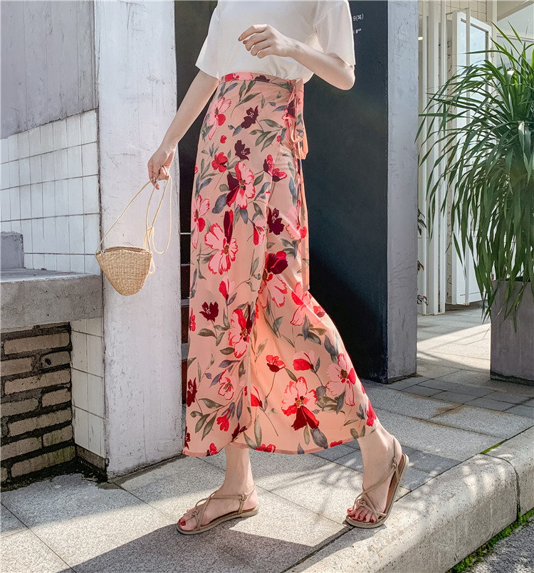 2025 Summer A-Line Floral Beach Skirt for Curvy Hips & Thighs - Irregular Long Design, Perfect for Boho and Y2K Styles 2025 Summer A-Line Floral Beach Skirt for Curvy Hips & Thighs - Irregular Long Design, Perfect for Boho and Y2K Styles
