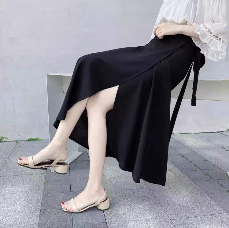 2025 Summer A-Line Floral Beach Skirt for Curvy Hips & Thighs - Irregular Long Design, Perfect for Boho and Y2K Styles 2025 Summer A-Line Floral Beach Skirt for Curvy Hips & Thighs - Irregular Long Design, Perfect for Boho and Y2K Styles