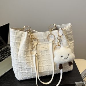 2025 Summer Minimalist High-End Large Handbag for Women - Versatile Shoulder Tote Bag with Spacious Capacity for Commuting