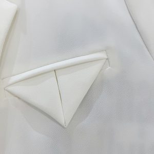 2025 Summer Thin White Loose Short Sleeve Blazer Jacket for Women, Casual Chic Short Suit Top, Trendy Lightweight Fashion