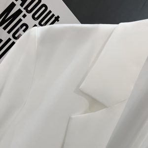 2025 Summer Thin White Loose Short Sleeve Blazer Jacket for Women, Casual Chic Short Suit Top, Trendy Lightweight Fashion