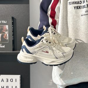 2025 Summer Unisex Height-Increasing Mesh Sports Shoes - Breathable White Dad Sneakers for Couples