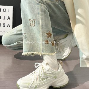 2025 Summer Unisex Height-Increasing Mesh Sports Shoes - Breathable White Dad Sneakers for Couples