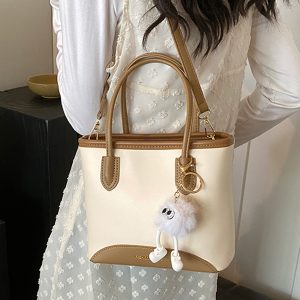 2025 Summer Versatile Water-Resistant Commuter Tote Bag - Fashionable Bucket Crossbody Bag for Women