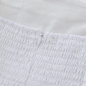 2025 Summer Women's White Spaghetti Strap Evening Gown - French-Style Long Dress for Vacation and Special Occasions