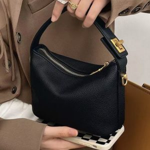2025 Trendy Cloud Mini Handbag - Women's PU Leather Soft Tote & Crossbody Bag for Work and Lunch