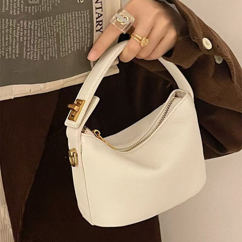 2025 Trendy Cloud Mini Handbag - Women's PU Leather Soft Tote & Crossbody Bag for Work and Lunch