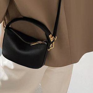 2025 Trendy Cloud Mini Handbag - Women's PU Leather Soft Tote & Crossbody Bag for Work and Lunch