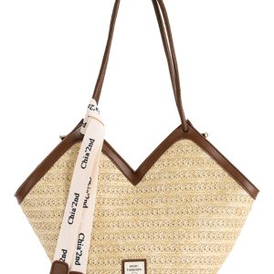 2025 Trendy Retro Hand-Woven Straw Tote Bag for Women - Large Capacity Versatile Shoulder Commuter Bag