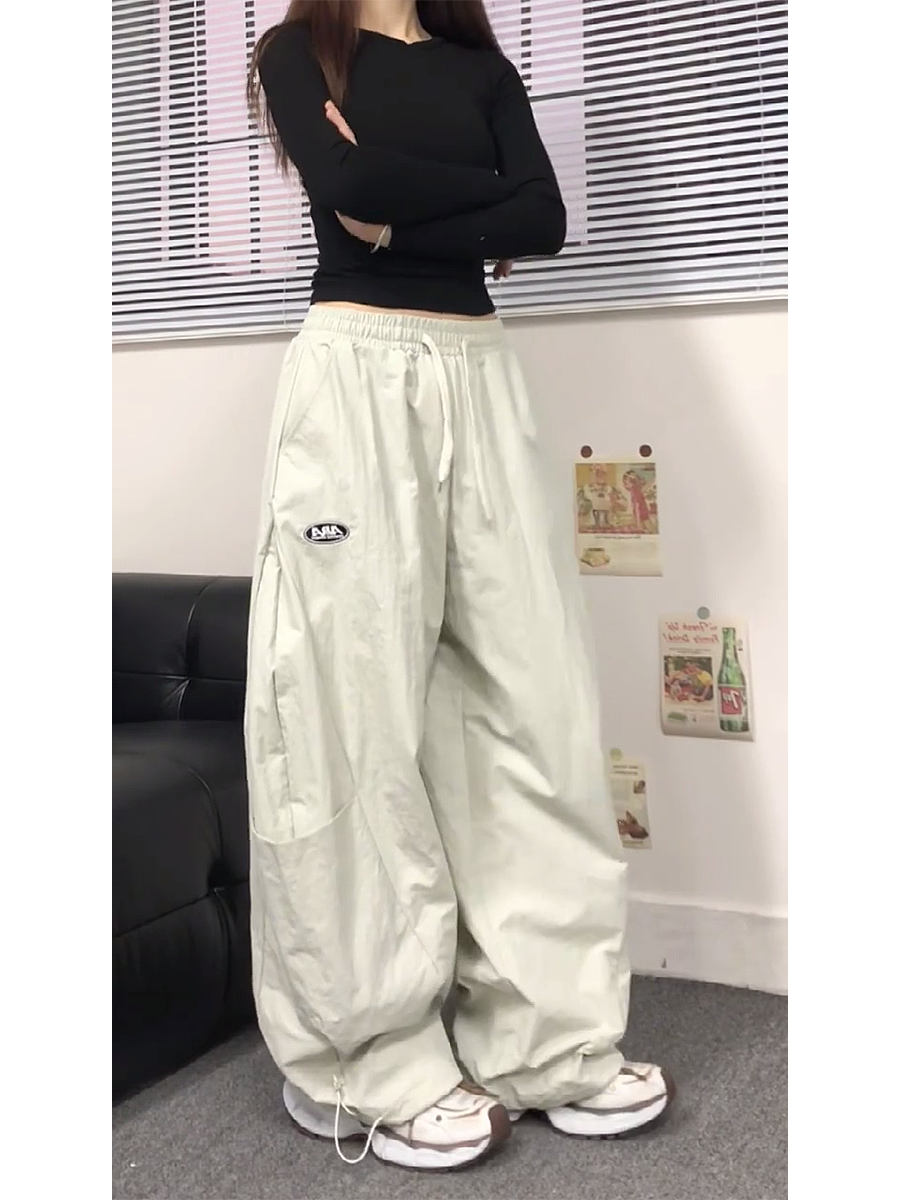2025 Women's American Casual Cargo Pants, Loose Straight Wide-Leg Hip-Hop Style, Street Dance Fashion 2025 Women's American Casual Cargo Pants, Loose Straight Wide-Leg Hip-Hop Style, Street Dance Fashion