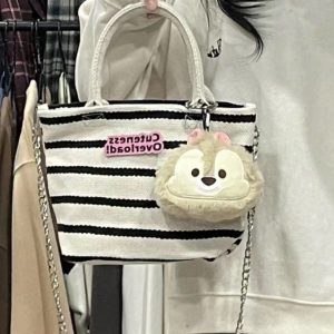 2025 Women's Canvas Tote Bag - Versatile College Commute Handheld Lunch Box & Crossbody Bag for Students