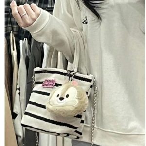 2025 Women's Canvas Tote Bag - Versatile College Commute Handheld Lunch Box & Crossbody Bag for Students