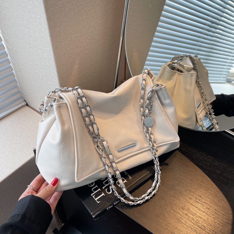 2025 Women's Casual Chain Tote Bag - Large Capacity Underarm Shoulder Crossbody Bag for Everyday Fashion