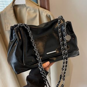 2025 Women's Casual Chain Tote Bag - Large Capacity Underarm Shoulder Crossbody Bag for Everyday Fashion