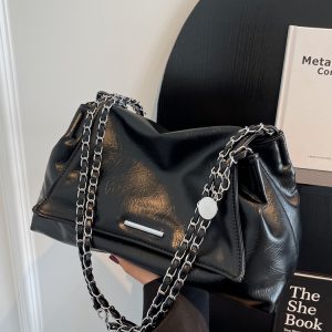 2025 Women's Casual Chain Tote Bag - Large Capacity Underarm Shoulder Crossbody Bag for Everyday Fashion