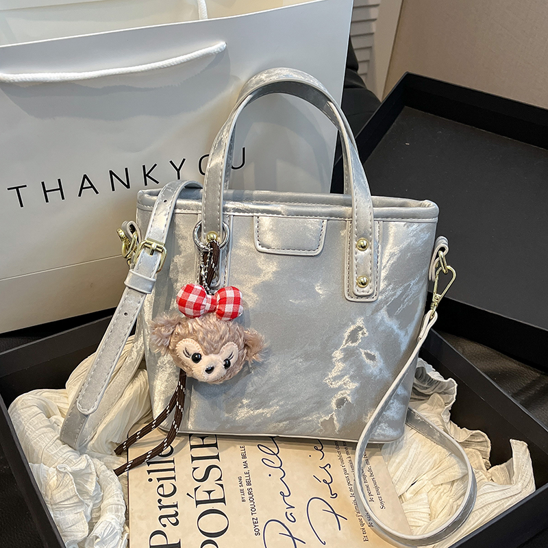 2025 Women's Color-Blocking Bucket Bag - Versatile Shoulder & Crossbody Handbag with High-End Feel