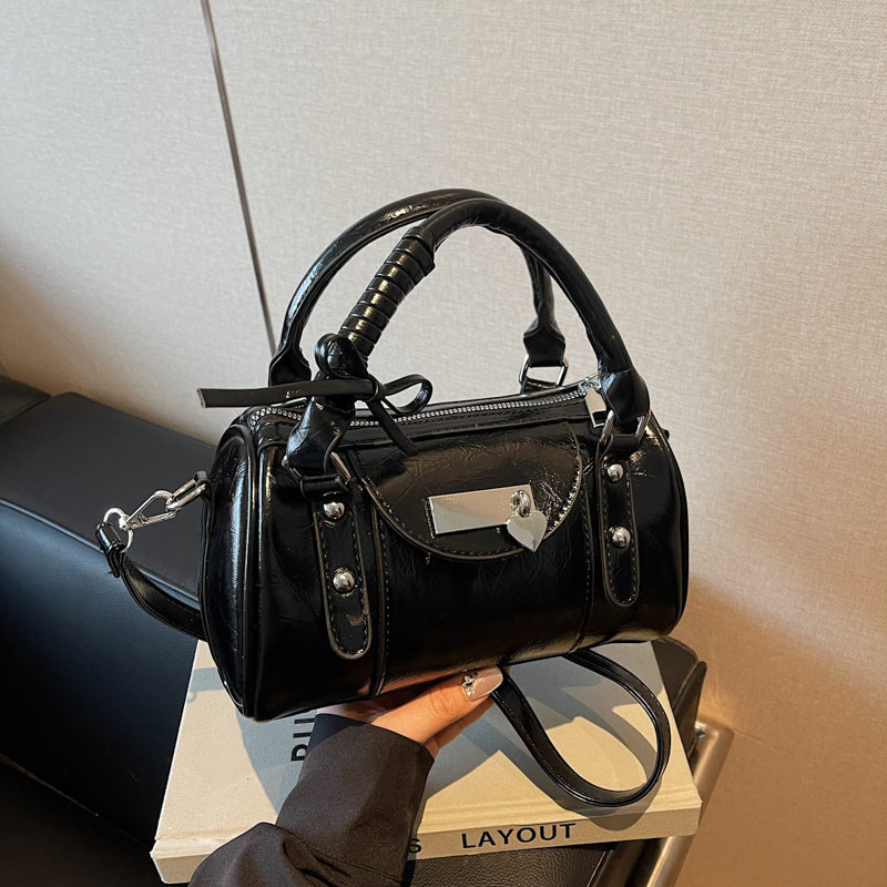 2025 Women's High-End Ballet Bowling Bag - Sweet Cool Crossbody Boston Handbag for Chic Fashion Style