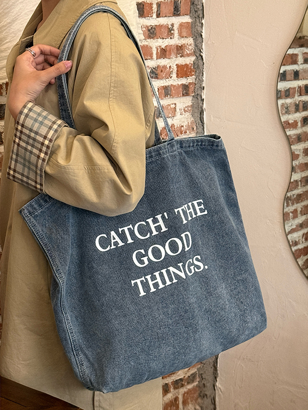 2025 Women's Large Capacity Denim Canvas Tote Bag, Casual Versatile Shoulder Bag in Trendy Style 2025 Women's Large Capacity Denim Canvas Tote Bag, Casual Versatile Shoulder Bag in Trendy Style