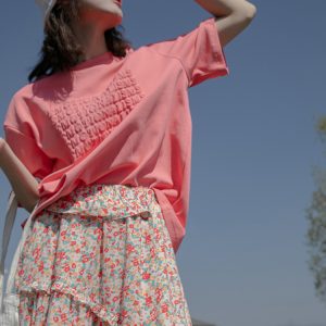 3D Letter Short Sleeve T-Shirt for Women - Loose Fit Summer Top - Trendy 2025 Style