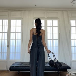 40% Wool High-Quality Bra and Trousers Set - Chic, Comfortable Loungewear for Everyday Style