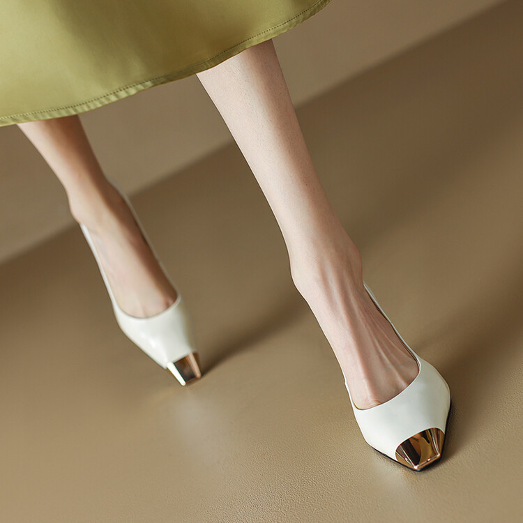 7.5 cm Italian-Style Patent Leather Stiletto Heels for Women - Comfortable Soft Sole, Sexy Genuine Leather Design