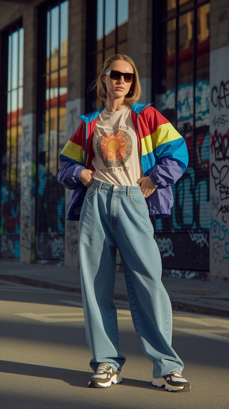 90s Fashion Baggy Jeans: The Ultimate Comfort Trend outfit idea