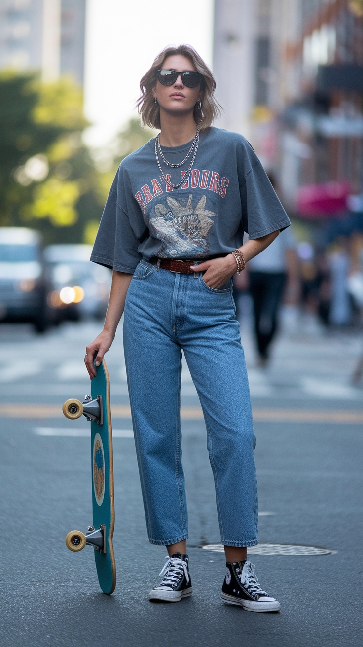90s Fashion Low Rise Jeans: Embracing the Throwback Look outfit idea