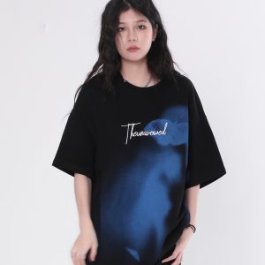 Abstract Butterfly Graphic Short Sleeve T-Shirt for Women - Trendy Hip-Hop Loose Fit Tee Inspired by Nature and Niche Designs