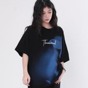 Abstract Butterfly Graphic Short Sleeve T-Shirt for Women - Trendy Hip-Hop Loose Fit Tee Inspired by Nature and Niche Designs