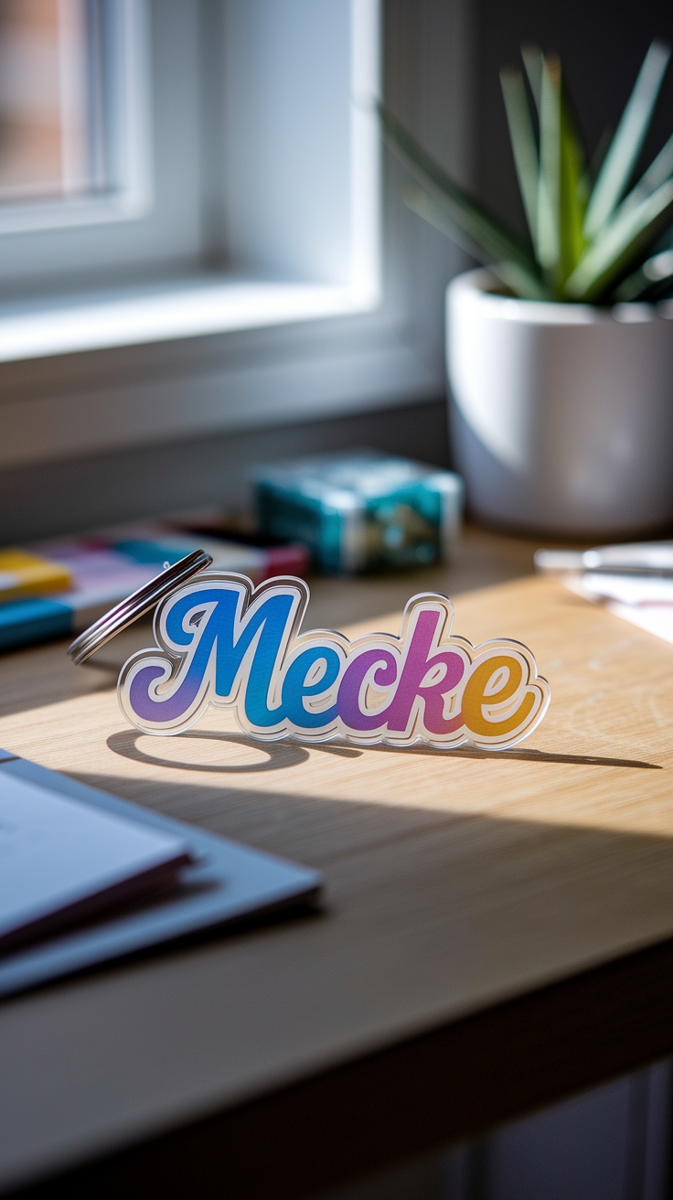 Personalized Acrylic Name Keychain for a Special Touch outfit idea