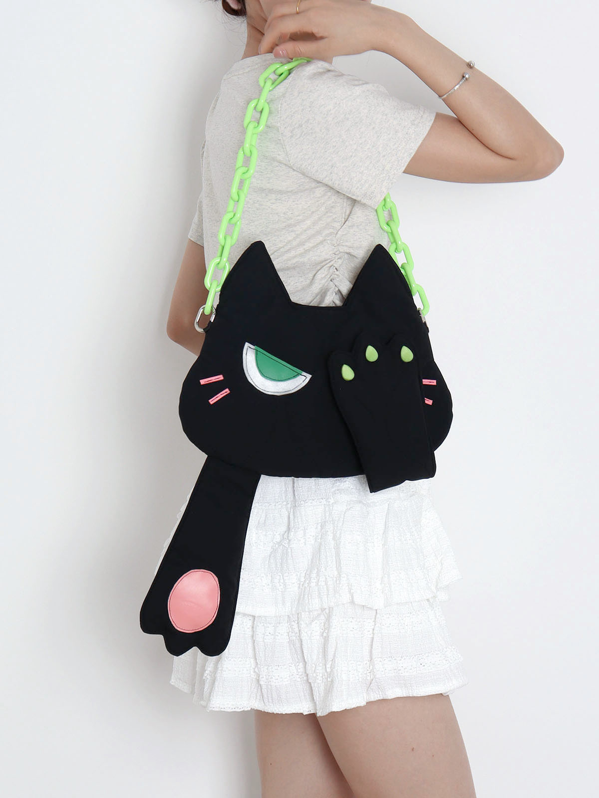 Adorable Plush Little Black Cat Crossbody Bag - Soft Autumn Collection, Cute Student Shoulder Bag for Niche Style Lovers Adorable Plush Little Black Cat Crossbody Bag - Soft Autumn Collection, Cute Student Shoulder Bag for Niche Style Lovers