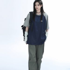 American Quick-Dry Oversized Women's Sports T-Shirt, Loose-Fitting Raglan Half-Sleeve for Summer, Casual Outdoor Style