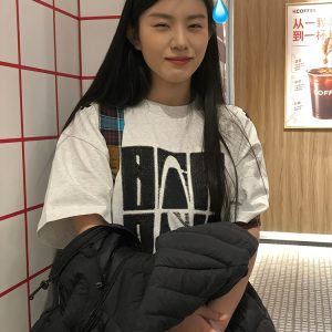 American Retro 2025 Summer Women's Short Sleeve Letter Embroidery Round Neck T-Shirt Casual Loose Fit Trendy Top